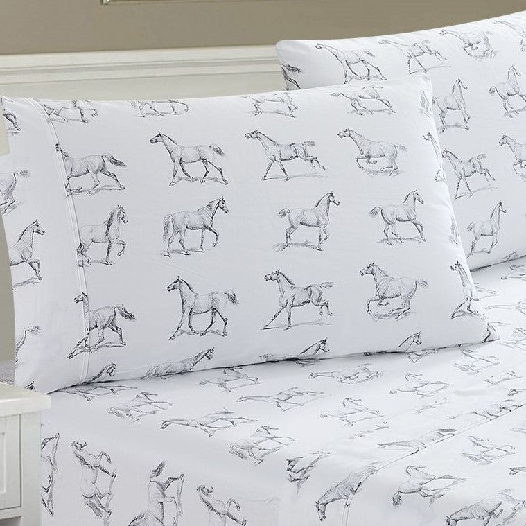 Horses Printed Sheet Set – Laytner's Linen & Home