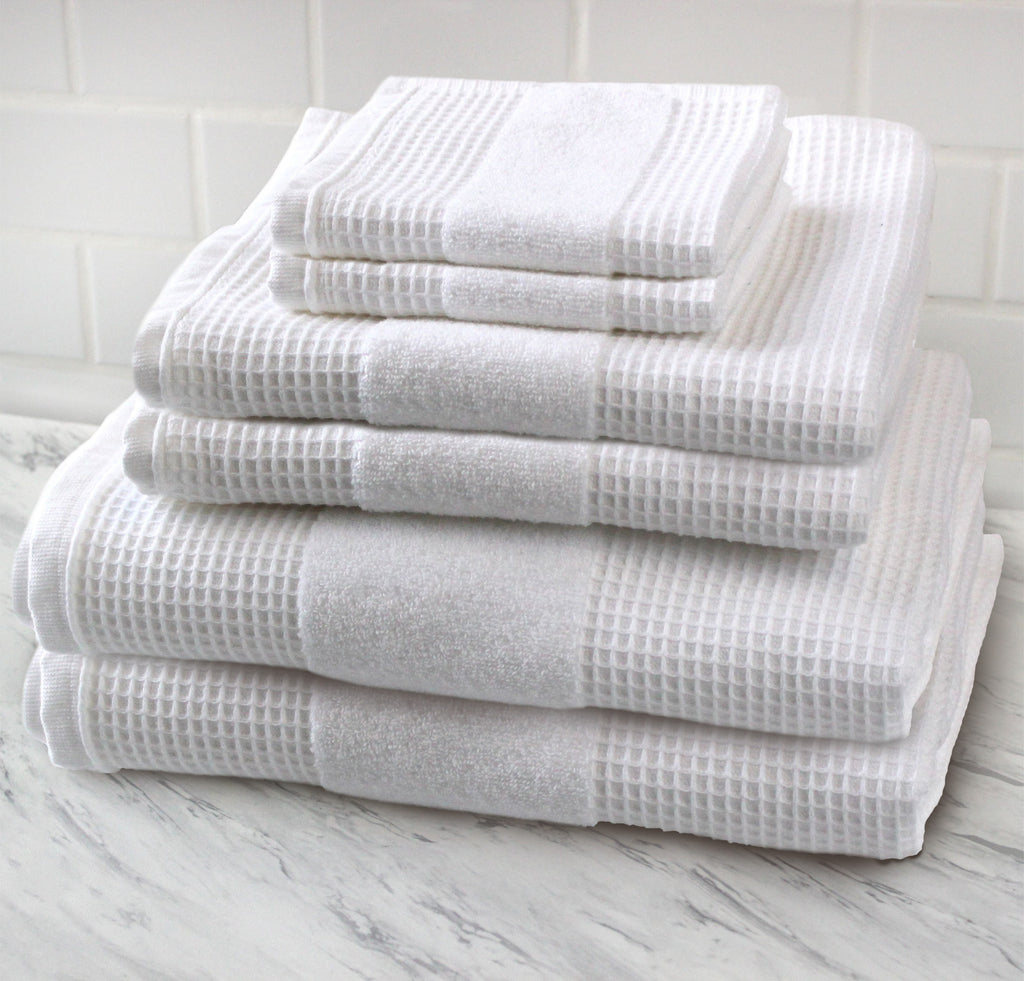 Waffle 6-Piece Kitchen Towel Set - The Turkish Towel Company