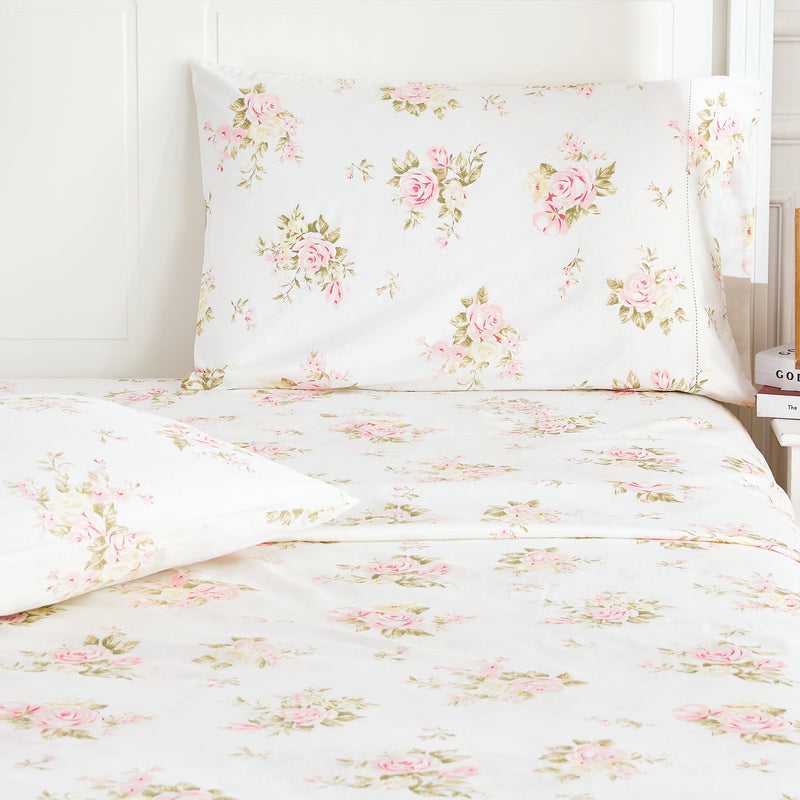 Rose Bouquet Printed Pillowcase Pair