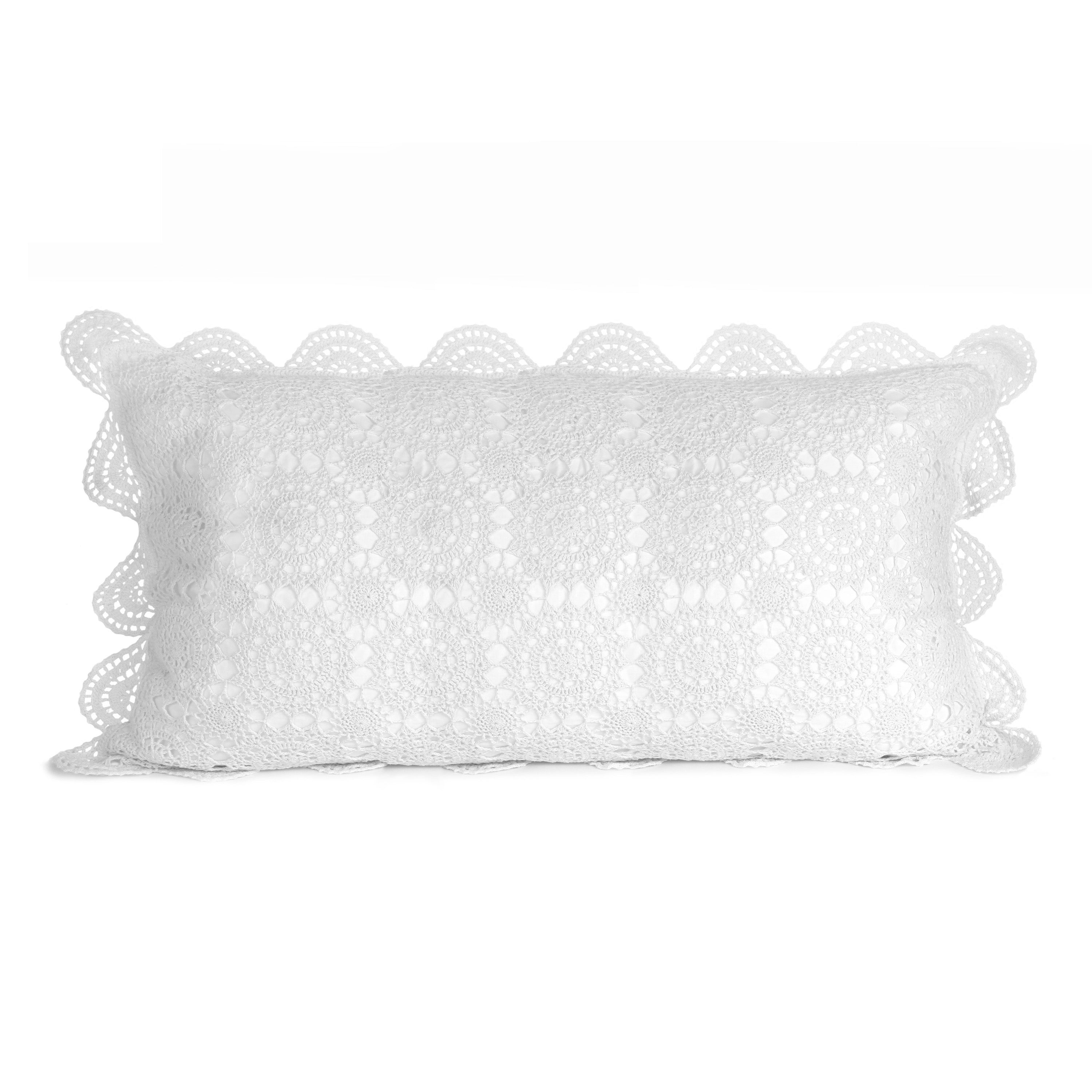 NIP pair Ralph Lauren cheapest crochet pillow shams Chadwick collection