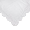 Scallop Frame Embroidered Percale Cotton Duvet Set