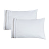 Classic Double Border Percale Cotton Sheet Set