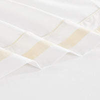 Classic Double Border Percale Cotton Sheet Set