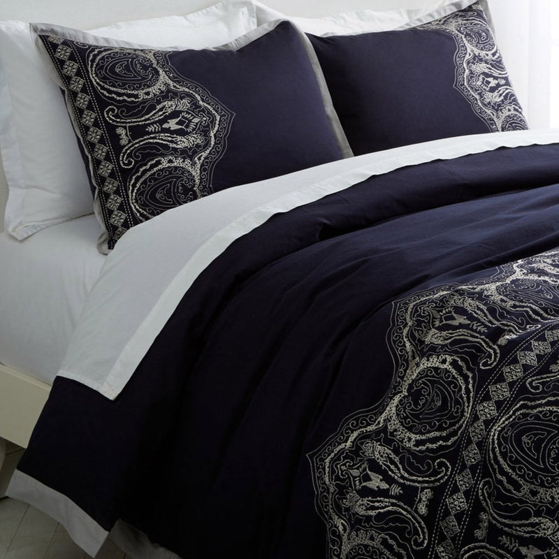 Arabesque Embroidered Duvet Cover Set