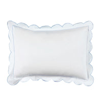 Scallop Frame Embroidered Percale Cotton Duvet Set