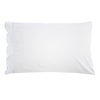 Scallop Frame Embroidered Percale Cotton Sheet Set