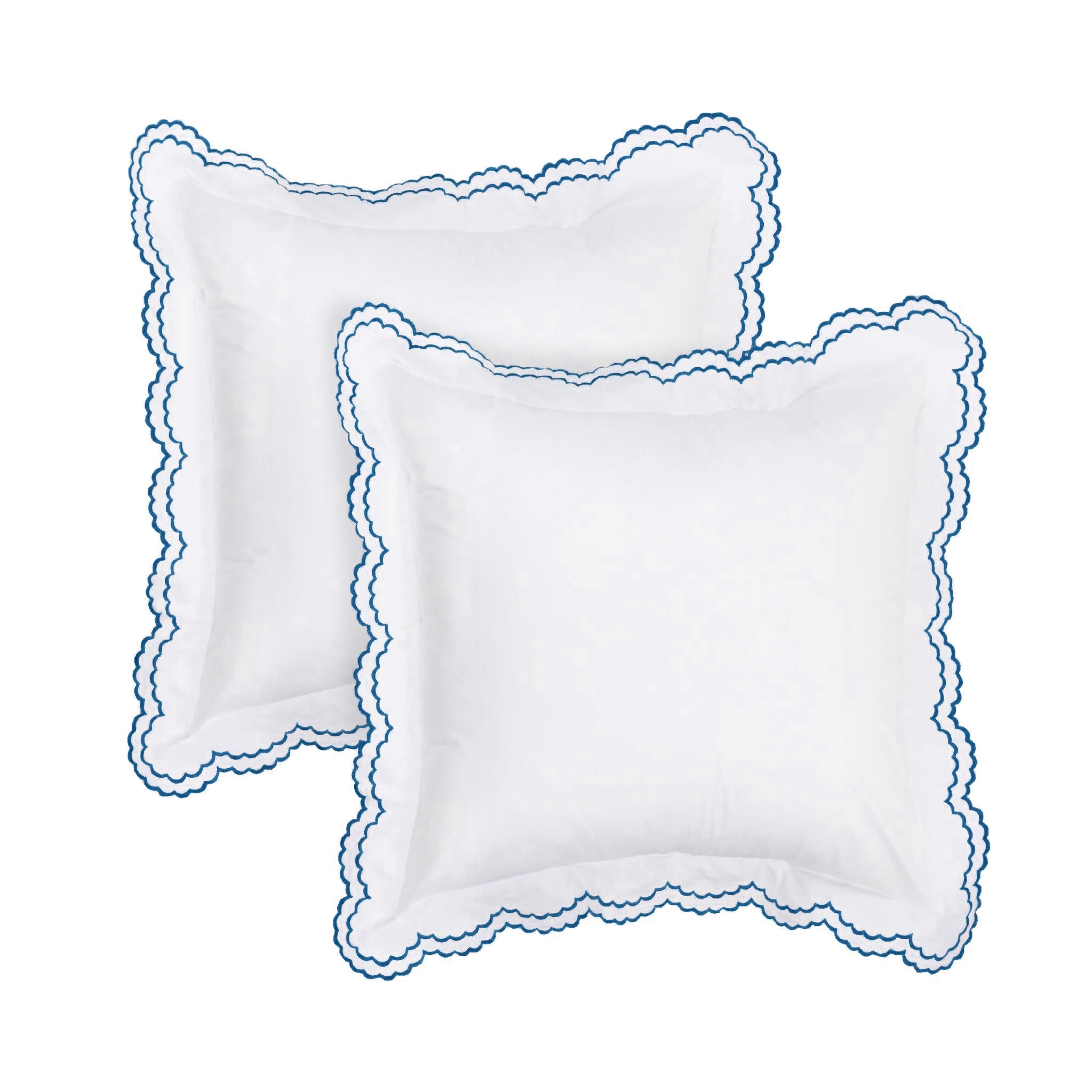 Scalloped pillow sale sham