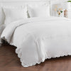 600 Thread Count Scallop Rope Embroidered Cotton Duvet Set