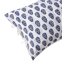 Hand Stitched Block Print Kantha Pillow Sham Pairs