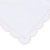 Scallop Frame Embroidered Percale Cotton Duvet Set