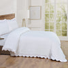 Scallop Frame Embroidered Percale Cotton Duvet Set