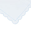 Scallop Frame Embroidered Percale Cotton Duvet Set