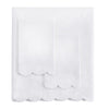 Scallop Frame Embroidered Percale Cotton Sheet Set