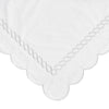 600 Thread Count Scallop Rope Embroidered Cotton Duvet Set