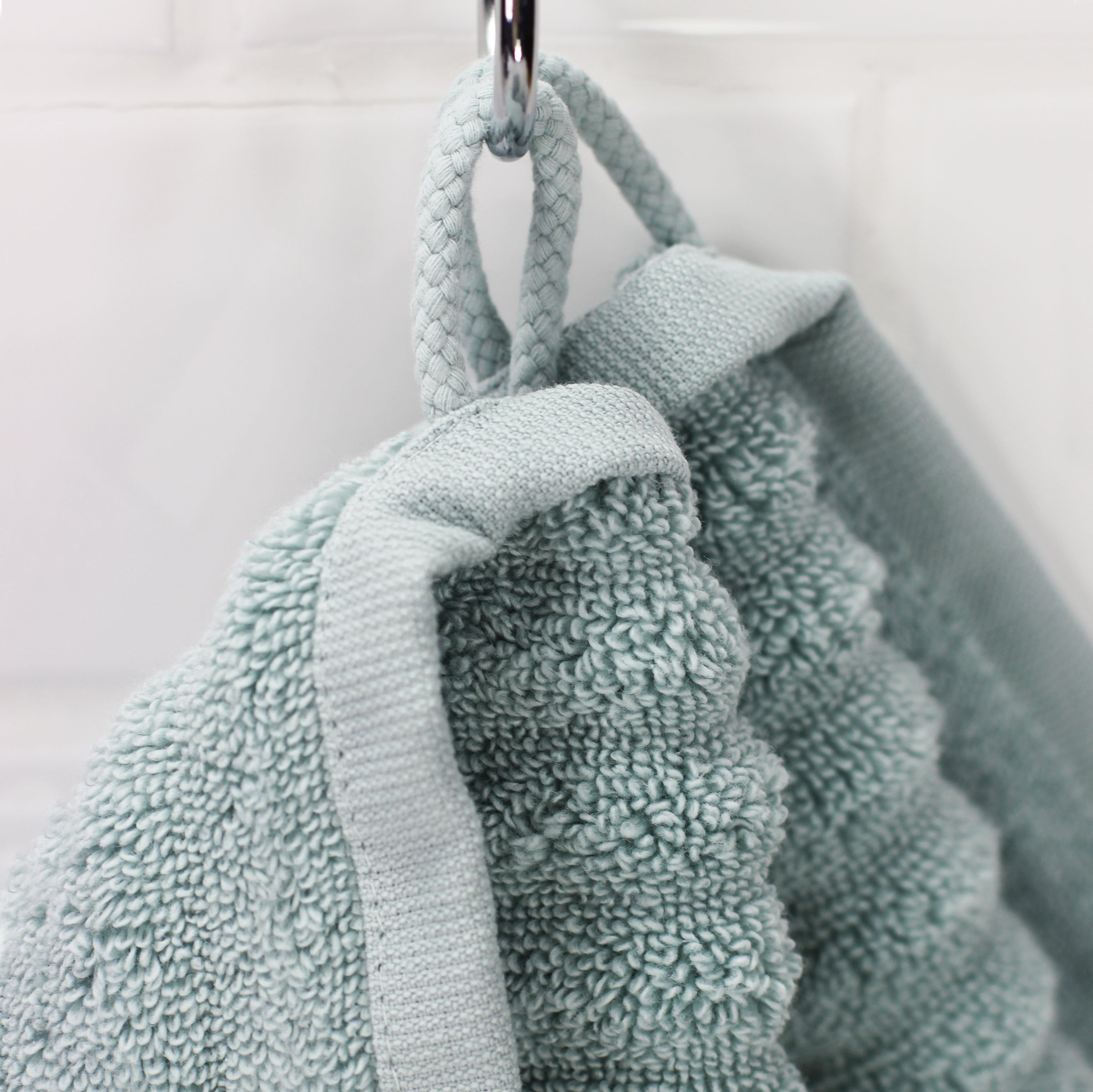 Homestead Textiles Growers Collection 100-Percent Zero-Twist Pima Cotton  6-Piece Bath Towel Set, Sky Blue