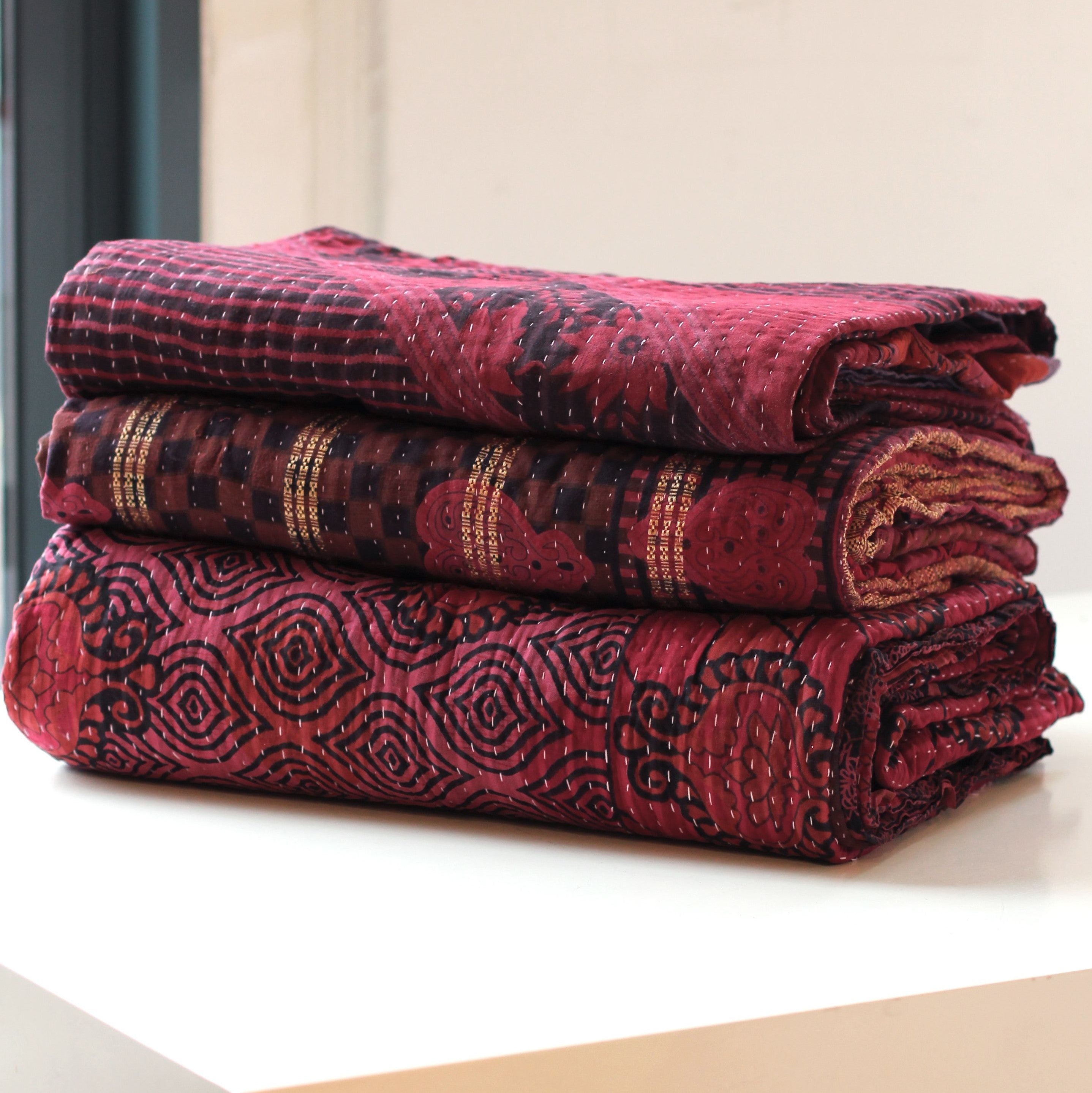 Kantha discount throw blanket